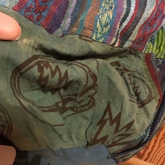 ONLY ONE Teal Grateful Dead Patchwork Bag - Picture 5 of 7